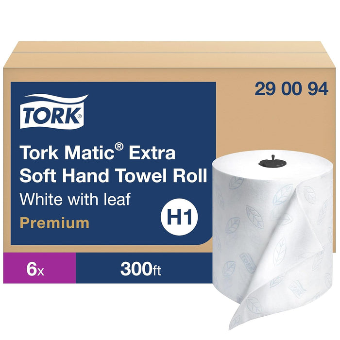 Tork 290094 Premium Extra Soft 2-Ply Hand Roll Towel, White
