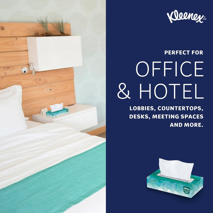 Kleenex Professional Facial Tissue, Bulk (21400), 2-Ply, White, Flat Boxed Format, Designed for Business (100 Tissues/Box, 36 Boxes, 3,600 Sheets/Case)