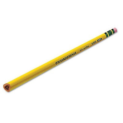 Pencils-Triangular, Ticonderoga Tri-Write  #2 Hb, Tipped