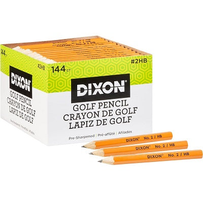 Pencils-Golf,Yellow Finish