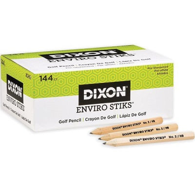 Pencils-Golf Enviro Stiks Hb 3-1/2" Untipped 144/Box