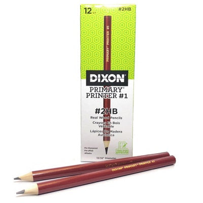 Pencils-Primary Printer, #1-309 Hb, Red Barrel  12/Bx