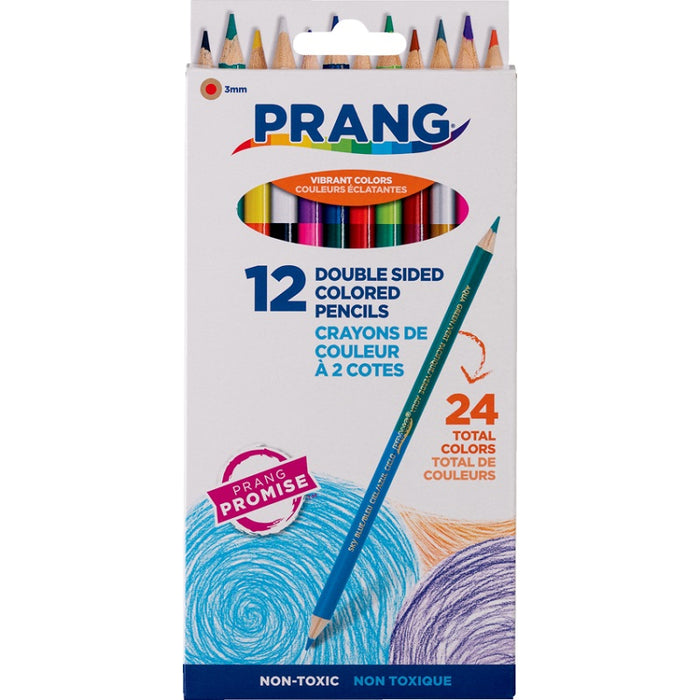 Pencils-Coloured, Prang Duo-Color, 12 Double-Ended