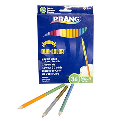 Pencils-Coloured, Prang Duo-Color, 18 Double-Ended