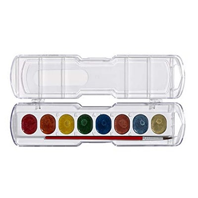 Paints-Watercolour, Washable 8 Metallic  Colours W/ Brush