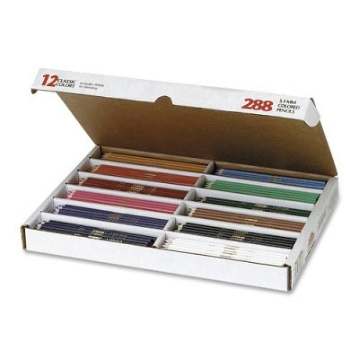 Pencils-Coloured, Classpack Prang 24 Each Of 12 Colours