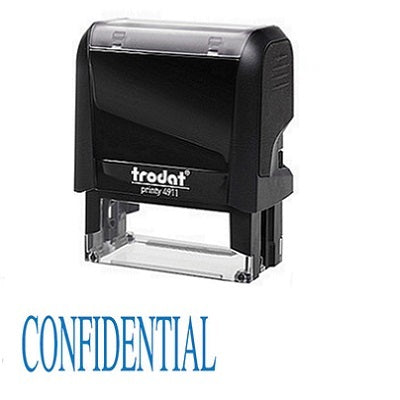 Stamp-Printy, Large, Confidential  --11327