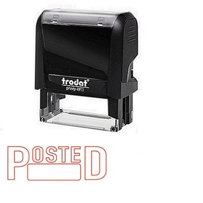 Stamp-Printy, Large, Posted (Box Under)  --11350