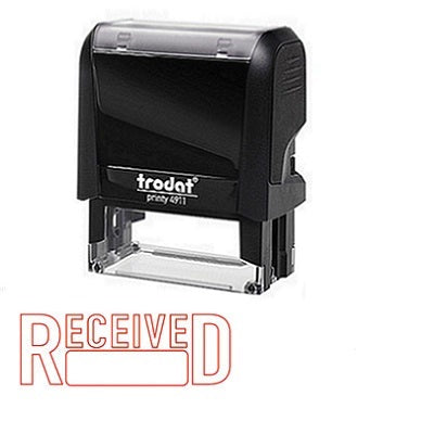 Stamp-Printy, Large, Received (Box Under) -11333