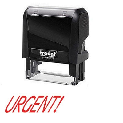 Stamp-Printy, Large, Urgent  --11328