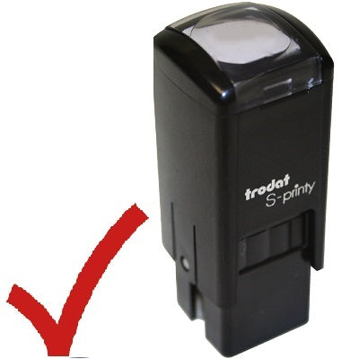Stamp-S-Printy, Small, Check Mark, Red  --97463Tro