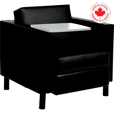 Sofa-Single Seater Citi, Right Laminate Table Cali. Black