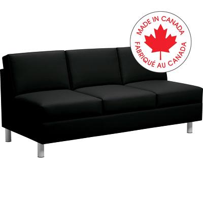 Sofa-Three Seater Citi, Armless California Black