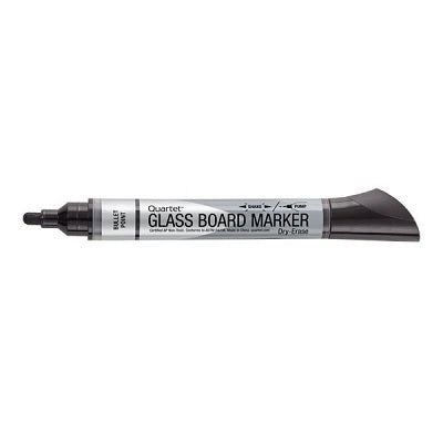 Marker-Glass Board, Quartet Bullet Tip, Black
