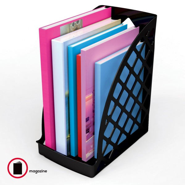 Magazine File-Sustainable Office, Jumbo, Black