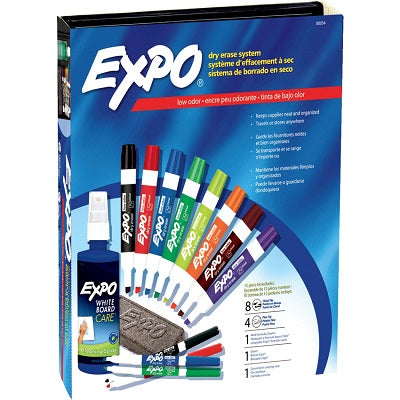 Marker-Dry Erase, Expo Low Odour 14-Piece Kit