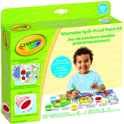 Paint Kit -Crayola Young Kids, Spill Proof Washable