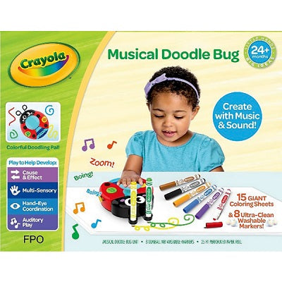 Musical Doodle Bug, Crayola Marker And Sheet Set