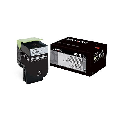 Laser Toner-Lexmark #801Sk Black Return Program