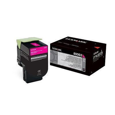 Laser Toner-Lexmark #801Sm Magenta Return Program
