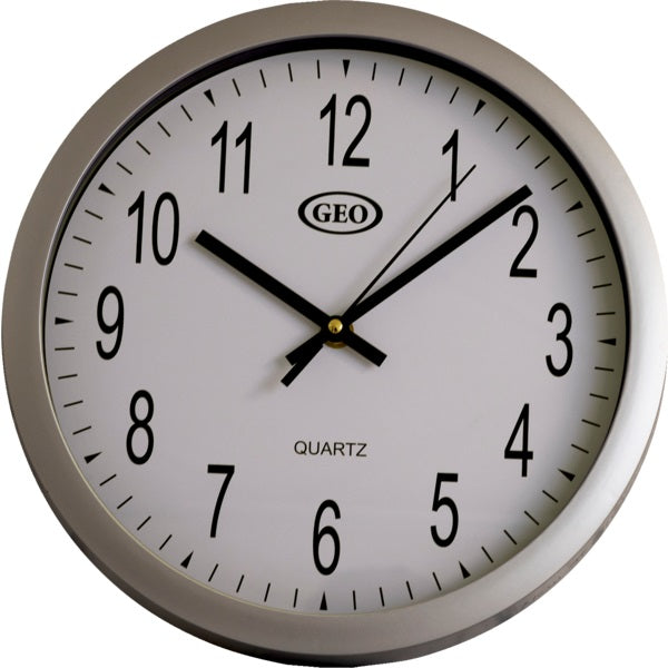 Clock-10" Wall, Quartz, Chrome