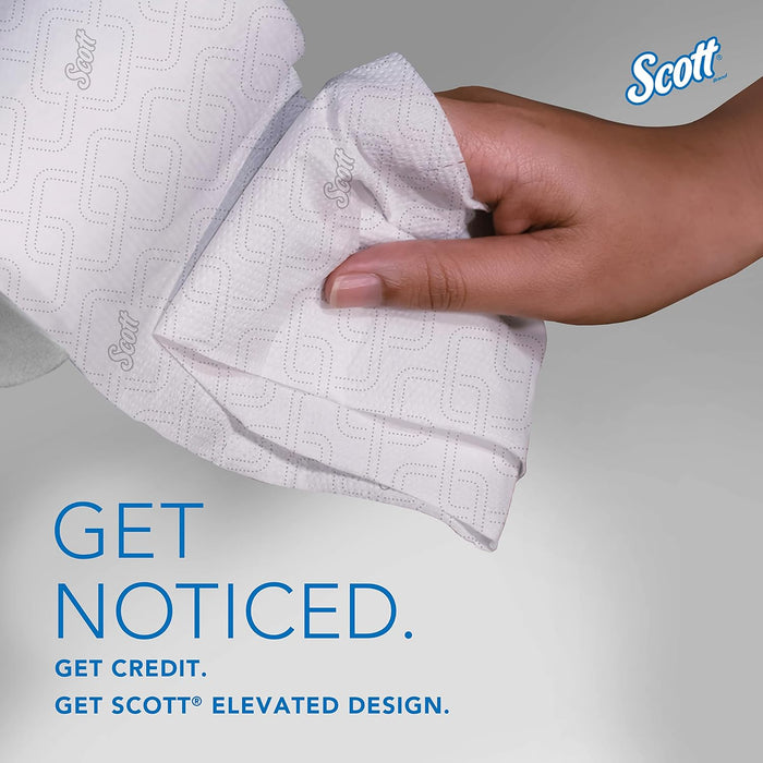 Scott® Essential Jumbo Roll Coreless Toilet Paper (07006), 2-Ply, White, 12 Rolls/Case, 1,150' / Roll, 13,800' / Case