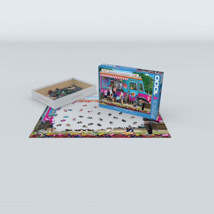 Eurographics 6000-5519 Dan's Ice Cream Van by Paul Normand 1000-Piece Puzzle , Blue