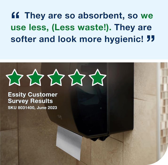 Tork 8031400 Universal Paper Hand Towel Roll, Y-Notch, 1-Ply, 8.0" Width x 800' Length, White (Case of 6 Rolls, 800 Feet per Roll, 4,800 Feet per Case)