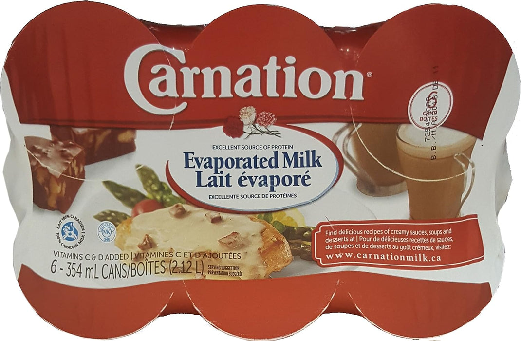 Carnation Evaporated Milk, 6 Count, 2124ml