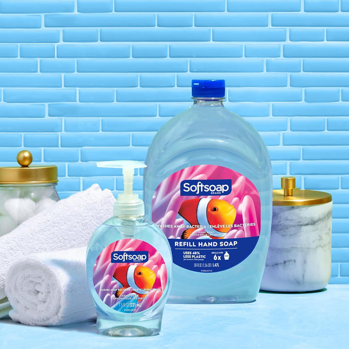 Softsoap Moisturizing Liquid Hand Soap Pump, Aquarium - 221ml (Case Pack of 6)