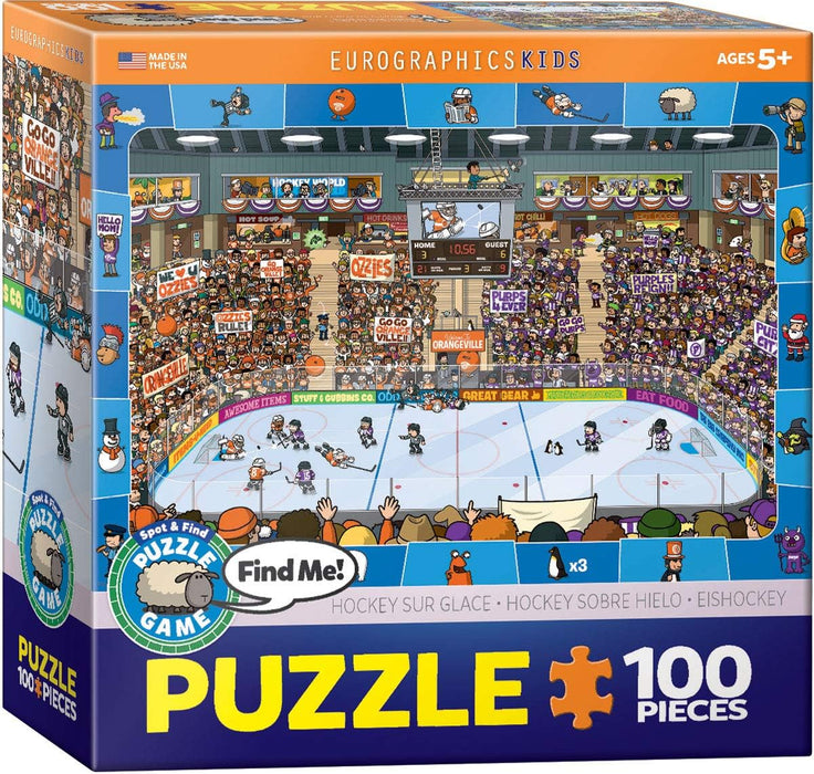Eurographics Spot and Find-Hockey 100-Piece Puzzle