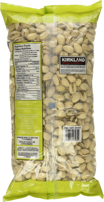 Kirkland Signature California Pistachios, Naturally Opened, 3-Pound