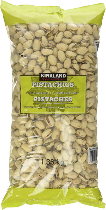 Kirkland Signature California Pistachios, Naturally Opened, 3-Pound