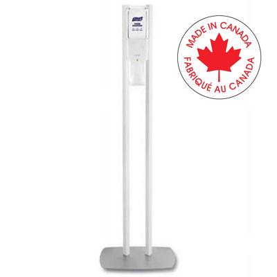 Sanitizer Dispenser Stand-Purell Es10 Floor Stand, White