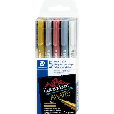 Marker-Staedtler Metallic, Adventure Awaits  5 Colours