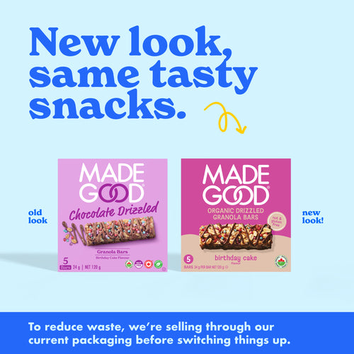 MadeGood Granola Bars Birthday Cake Chocolate Drizzled 5 x 24 g