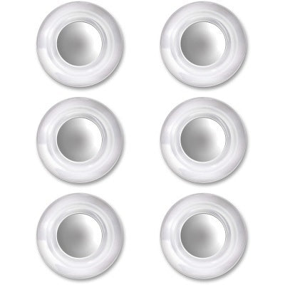 Magnets-Quartet, High Power, 1-1/2" Grey, 6/Pack