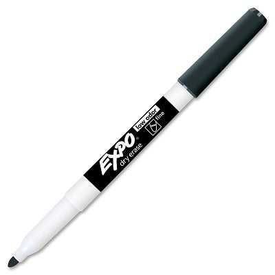 Marker-Dry Erase, Expo Low Odour, Fine Black