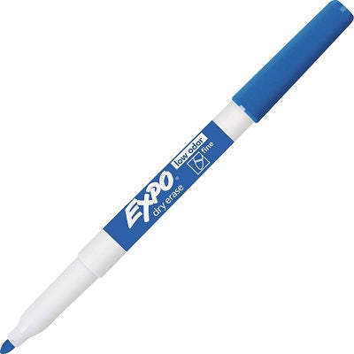 Marker-Dry Erase, Expo Low Odour, Fine Blue