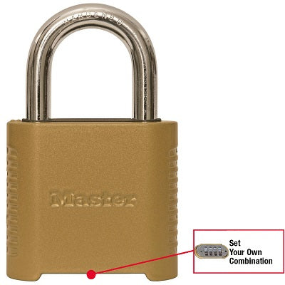Lock-Padlock, Resettable  Combination 2" Wide