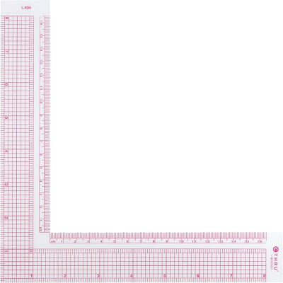 Ruler-L-Square, Westcott 8"/17Cm, Clear