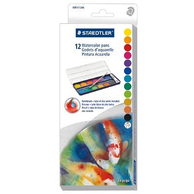 Paint-Watercolour Pans, Noris Club, 12 Colours