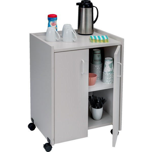 Refreshment Centre-Mobile, Wood Laminate, Grey