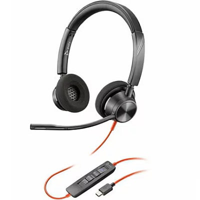 Headset-Poly Hp Wired, Ms Teams Cert. 3320 Stereo, Boom Mic