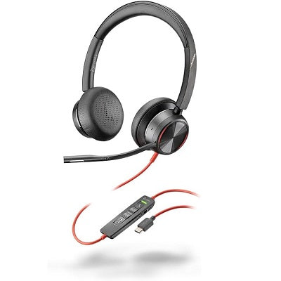 Headset-Poly Hp Wired, Blackwire 8225 Stereo, Boom Mic