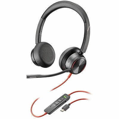 Headset-Poly Hp Wired, Ms Teams Cert. 8225 Stereo, Boom Mic