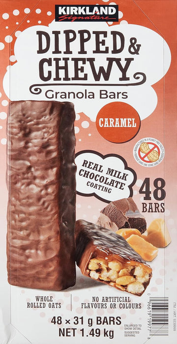Kirkland Signature Dipped and Chewy Granola Bars, 48 Count (Pack of 1)