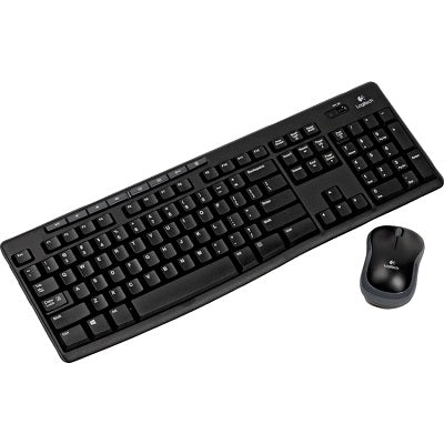 Keyboard / Mouse Combo-Logitech Mk270, Wireless Black