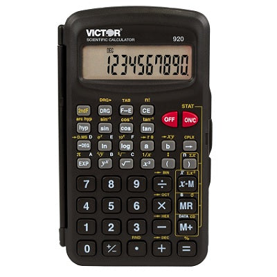 Calculator-Scientific Dual Power 10 Digit, Black