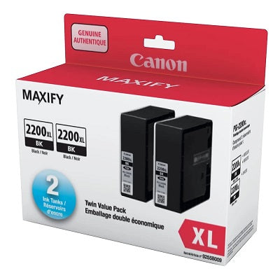 Inkjet Cartridge-Canon #2200Xl Black Twin Pack